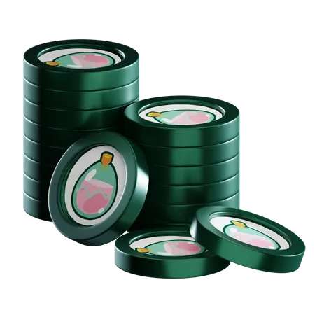 Slp Coin Stacks  3D Icon