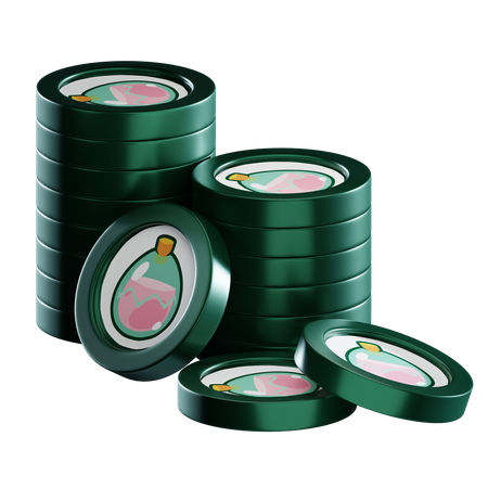 Slp Coin Stacks  3D Icon