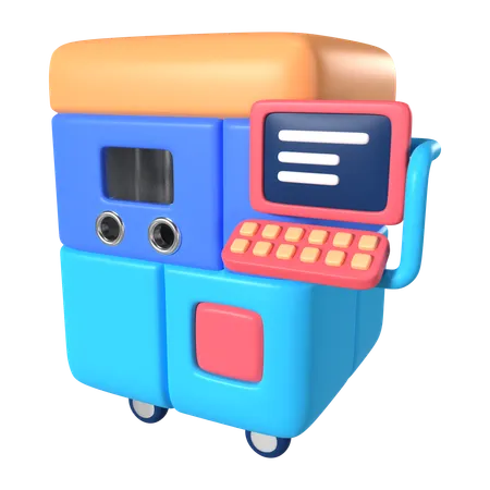 This Is SLS 3 D Printer 3 D Render Illustration Icon It Comes As A High Resolution PNG File Isolated On A Transparent Background The Available 3 D Model File Formats Include BLEND OBJ FBX And GLTF 3D Icon