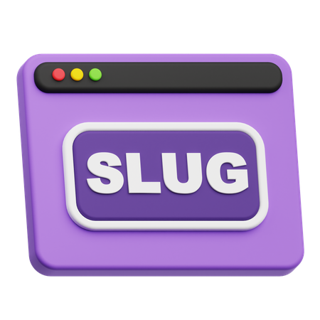 Slug Website  3D Icon