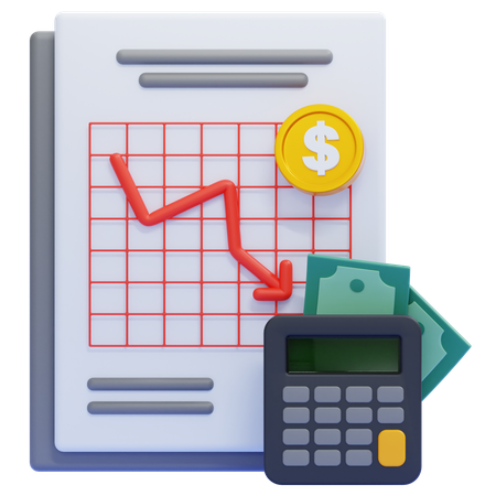 Sluggish Economy  3D Icon