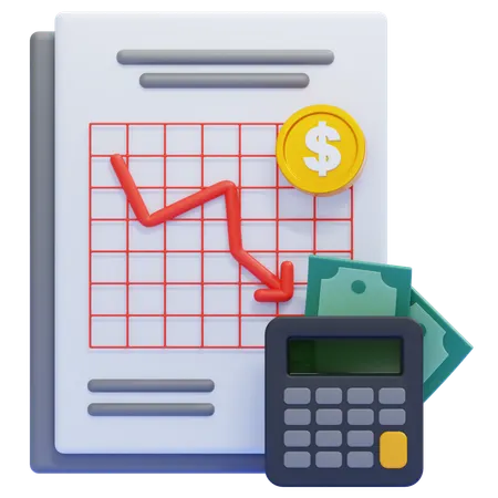 Sluggish Economy  3D Icon