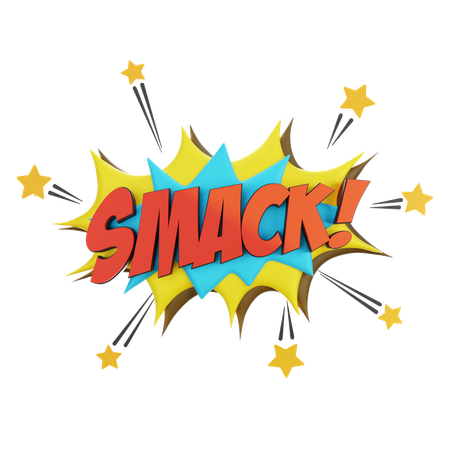 Smack  3D Sticker