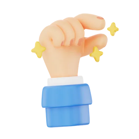 Small Amount Hand Gesture  3D Icon