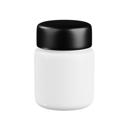 Small Bottle Capsule Packaging  3D Icon