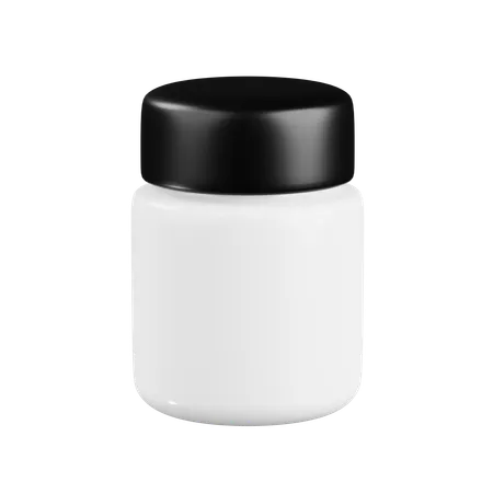 Small Bottle Capsule Packaging  3D Icon