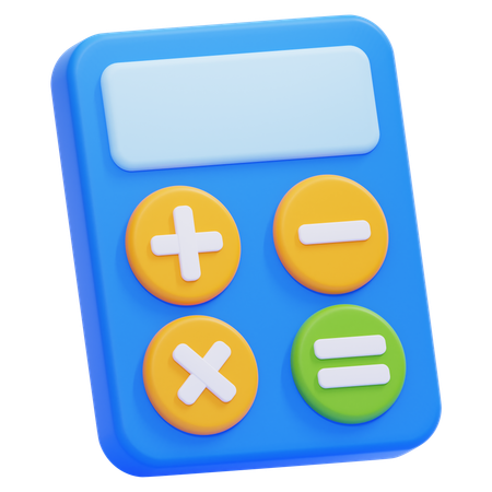 Small Calculator  3D Icon