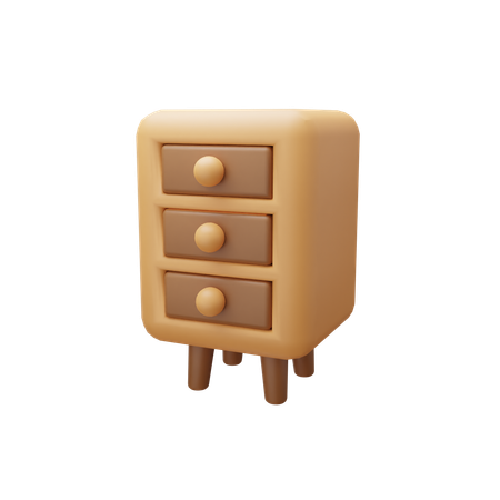 Small Drawer Cabinet  3D Icon