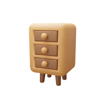Small Drawer Cabinet  3D Icon
