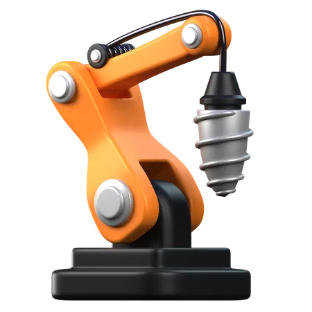 Small Drill Robotic Arm  3D Icon