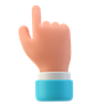 3d little finger logo