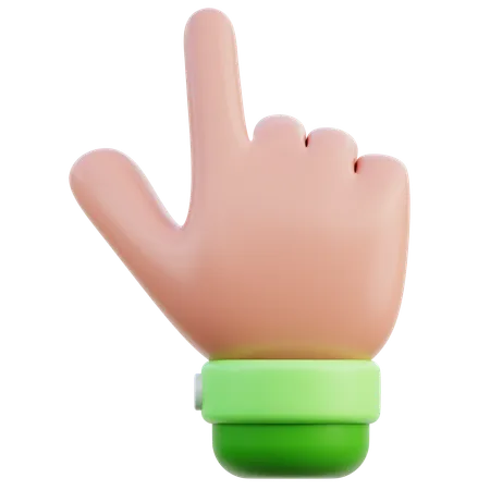 Small finger hand gesture  3D Icon