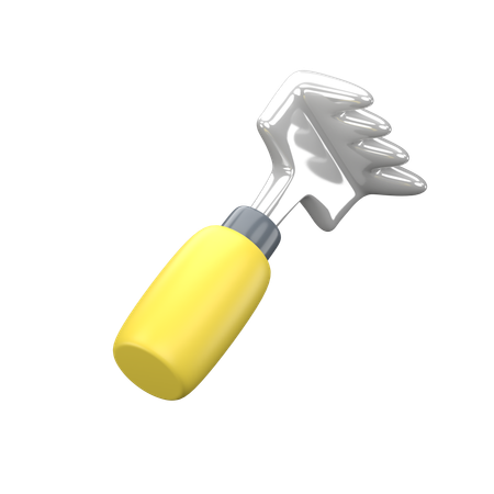 Small Garden Fork  3D Icon