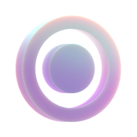 Small Half Ring  3D Icon