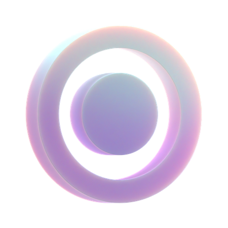 Small Half Ring  3D Icon