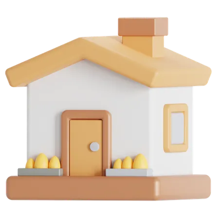 Small House Design 3D Icon