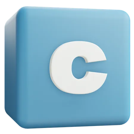 Small Letter C  3D Icon
