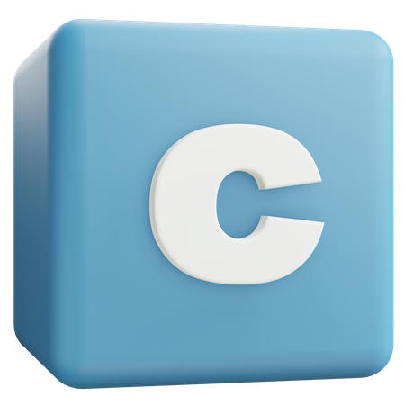 Small Letter C  3D Icon