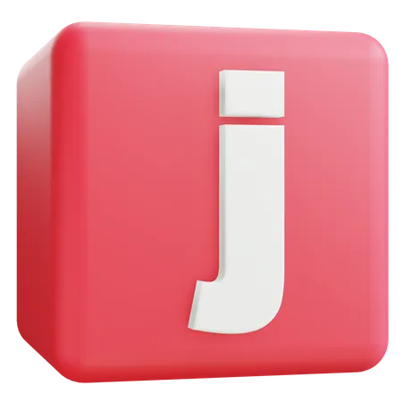 Small Letter J  3D Icon