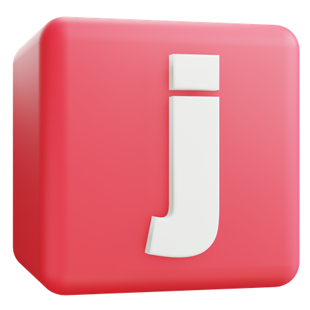 Small Letter J  3D Icon