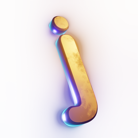 Small letter 'j' text effect  3D Icon
