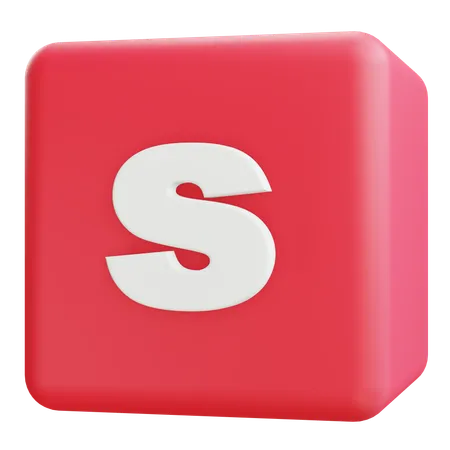 Small Letter S  3D Icon