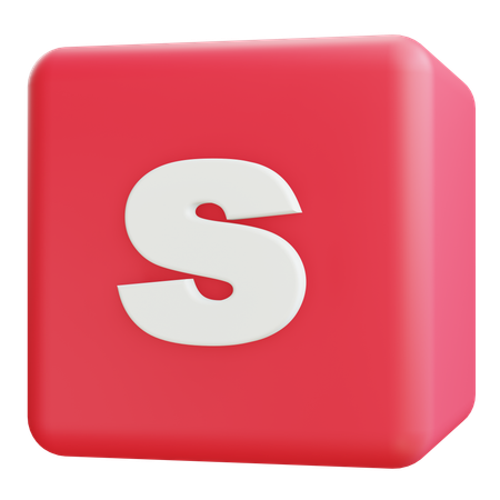 Small Letter S  3D Icon