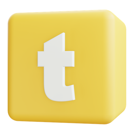 Small Letter T  3D Icon