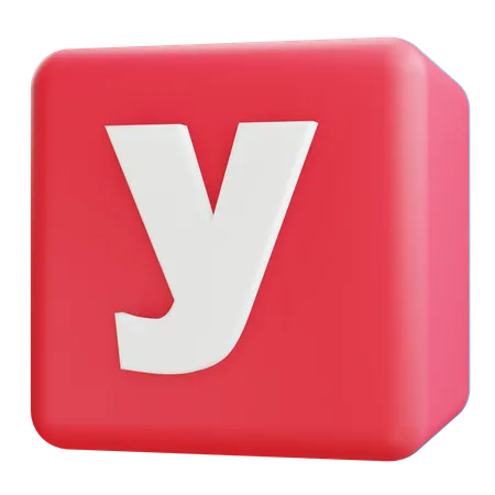 Small Letter Y  3D Icon