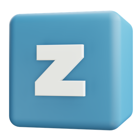 Small Letter Z  3D Icon