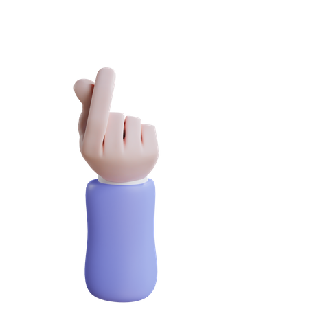 Small love Hand Gesture 3D Icon