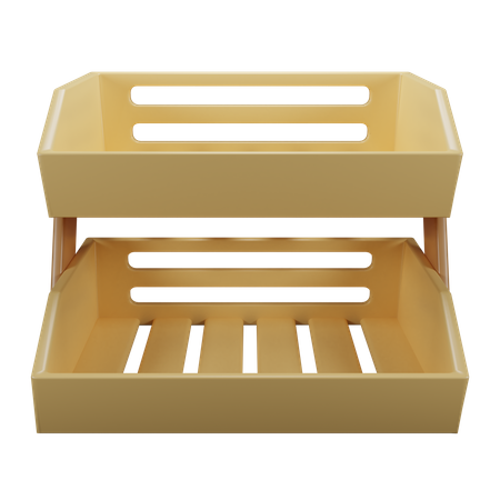 Small Multilevel Shelf  3D Icon