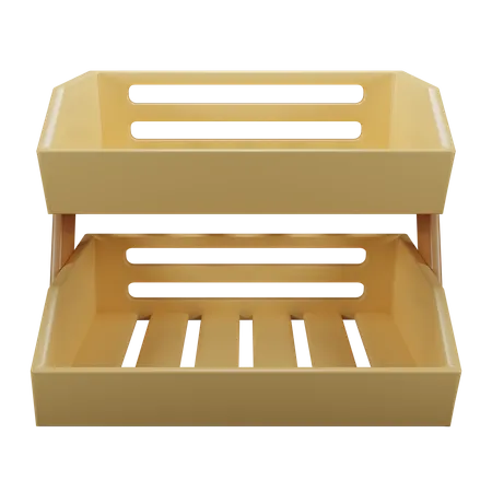 Small Multilevel Shelf  3D Icon