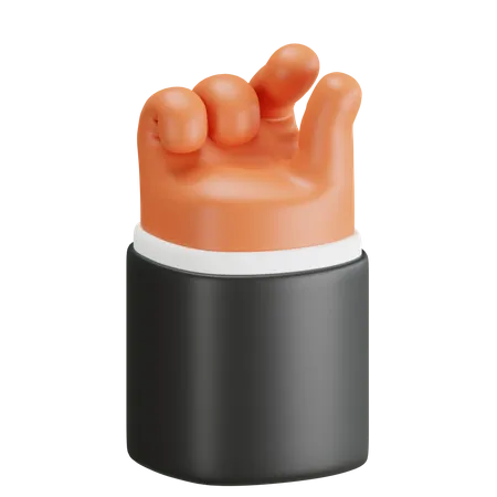 Small Sign Finger Hand Gesture  3D Icon