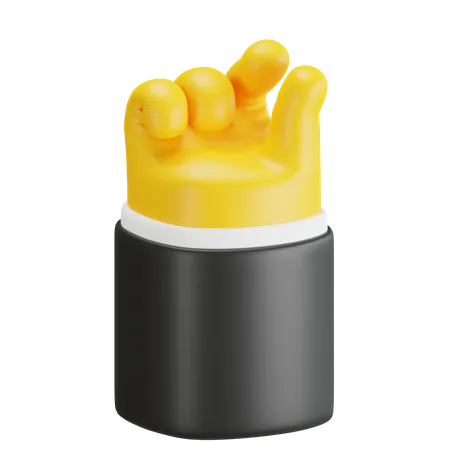 Small Sign Finger Hand Gesture  3D Icon