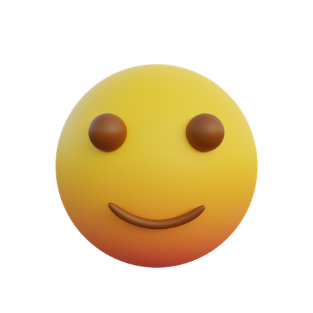 Small smiley expression emoticon  3D Emoji