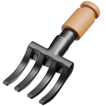 Small Spading Fork  3D Icon