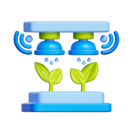 スマート農業システム  3D Icon