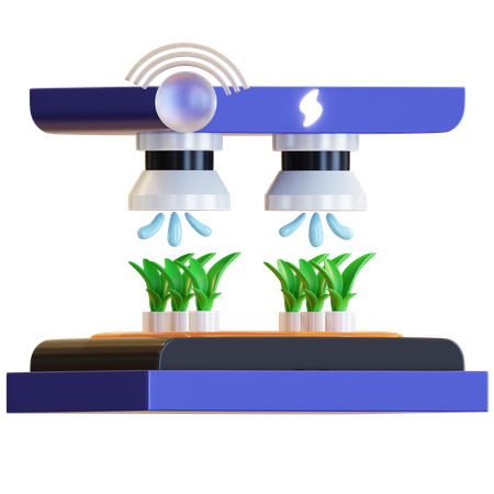 스마트 농업 시스템  3D Icon