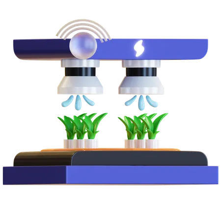 Smart Agriculture System  3D Icon