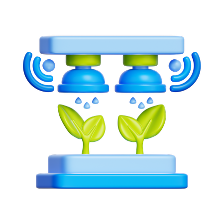 Smart Agriculture System  3D Icon