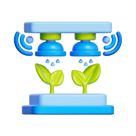 Smart Agriculture System  3D Icon