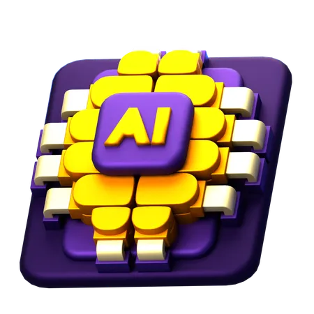 Smart Ai  3D Icon
