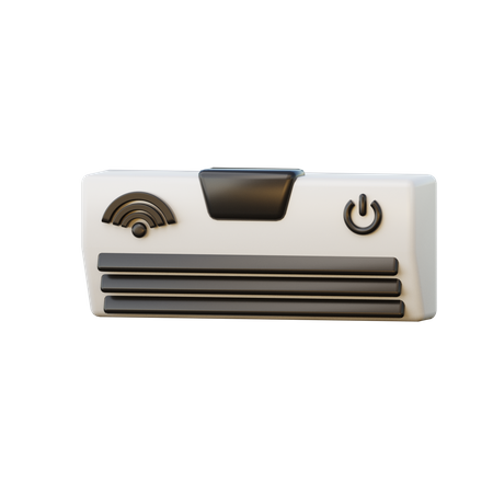 Smart Air Conditioner  3D Icon