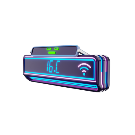 Smart Air Conditioner  3D Icon