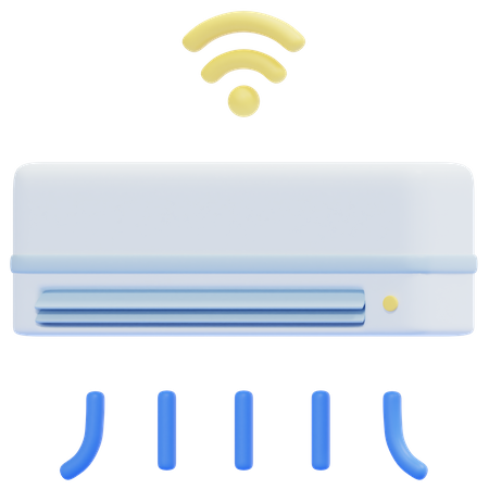Smart Air Conditioner  3D Icon