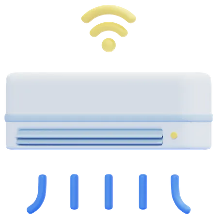 Smart Air Conditioner  3D Icon