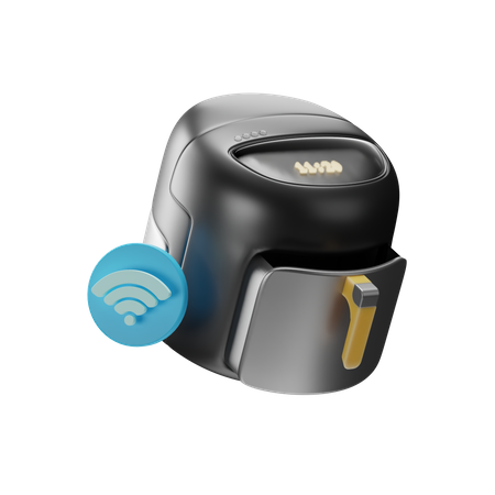 Smart Air Fryer  3D Illustration