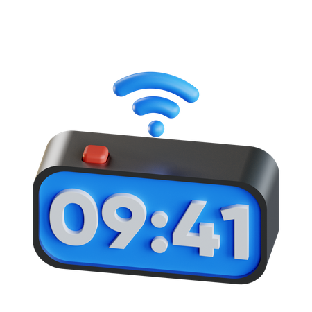 Smart Alarm Clock  3D Icon