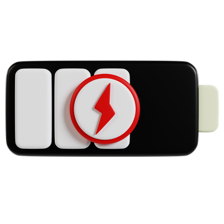 Smart Battery Innovation  3D Icon